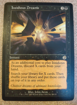 MTG-Insidious Dreams - Torment Rare Magic the Gathering Black Instant - Image 2