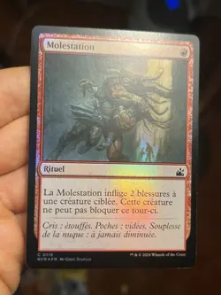 French Foil 🚫 Mugging / Molestation 🚫 Ravnica Remastered 🚫 Mtg (1619) - Image 1