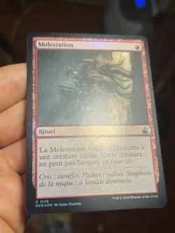 French Foil 🚫 Mugging / Molestation 🚫 Ravnica Remastered 🚫 Mtg (1619) - Image 2
