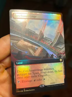 GERMAN Spectator Seating • Extended Art Foil • NM • Commander Legends • Mtg 1657 - Image 4