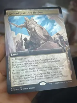 GERMAN Extended Art Foil Plaza of Heroes • Dominaria United • NM/LP • Mtg (1963) - Image 2