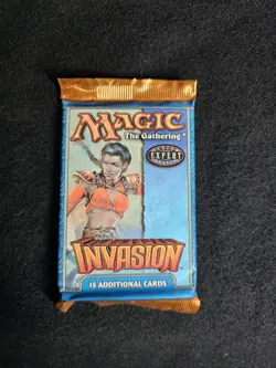 Magic The Gathering MTG Invasion Booster Pack Factory Sealed - Image 1