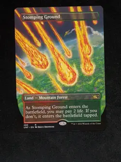Magic the Gathering - Stomping Ground (Borderless) - Unfinity - NM - Image 1