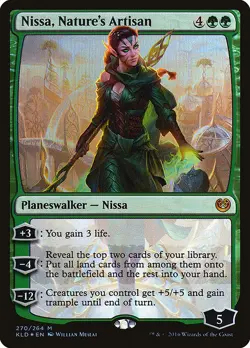 Nissa, Nature's Artisan Foil - Kaladesh MTG-LP - Image 1