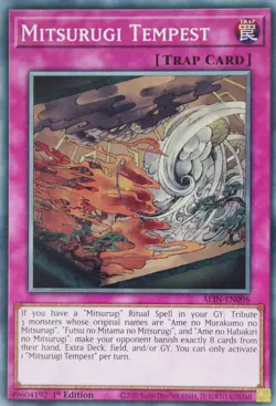 YuGiOh Mitsurugi Tempest ALIN-EN096 Common 1st Edition - Image 1