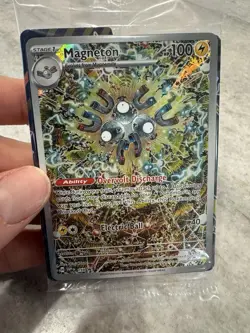 Pokemon TCG Magneton 159 Holo Surging Sparks ETB Promo Sealed - Image 3