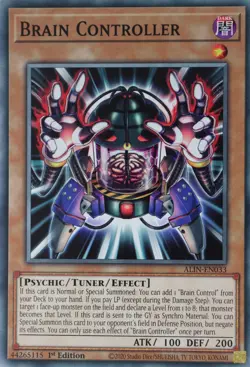 YuGiOh Brain Controller ALIN-EN033 Common 1st Edition - Image 1