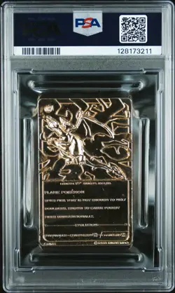1999 BURGER KING POKEMON GOLD CARDS CHARIZARD PSA 6 - Image 2