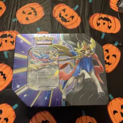 Pokemon TCG Slashing Legends Tin - Zacian ex - 5 Booster Packs New Sealed - Image 1
