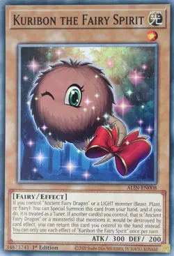 YuGiOh Kuribon the Fairy Spirit ALIN-EN008 Common 1st Edition - Image 1