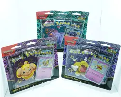 Paldean Fates Tech Sticker Collections 3 Pack Art Set Pokemon TCG Sealed - Image 1