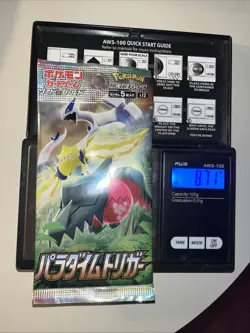 Heavy 8.71g Pokemon Sealed Paradigm Trigger Japanese Booster Pack - Image 1