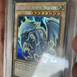 PSA 10 Yugioh Blue-Eyes White Dragon MP22-EN266 Prismatic Secret Rare - Image 2