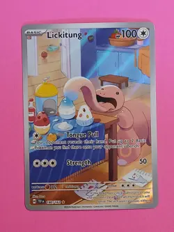 Pokemon Temporal Forces Lickitung 180/162 Illustration Rare - Image 1