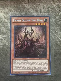 Yu-Gi-Oh! Primite Dragon Ether Beryl Secret Rare BLMM-EN130 NM - Image 1
