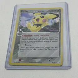 Pokemon TCG Pichu δ Delta Species EX Holon Phantoms Reverse Holo 76/110 2006 - Image 1