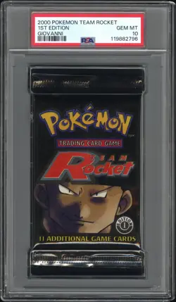 2000 POKEMON TEAM ROCKET PACK 1ST EDITION-GIOVANNI FOIL PSA 10 - Image 1