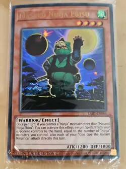 YuGiOh 1x Masked Ninja Ebisu The Lost Art Promotion LART-EN064 Sealed - Image 1