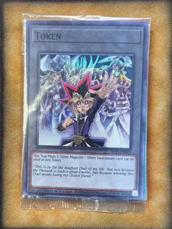 Yugioh Yugi Moto & Silent Magician/Silent Swordsman TKN5-EN005 Super Rare SEALED - Image 1