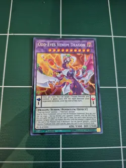 Yugioh - Odd-Eyes Venom Dragon BLLR-EN006 NM 1st ed Secret Rare - Image 1
