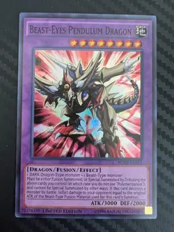 Yugioh Beast-Eyes Pendulum Dragon BOSH-ENSE1 Super Rare Limited Edition LP - Image 1