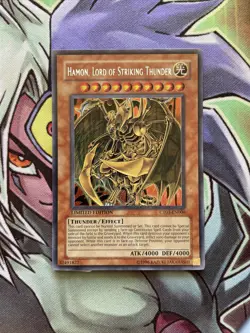CT03-EN006 Hamon, Lord Of Striking Thunder Secret Rare Limited Edition NM Yugioh - Image 1