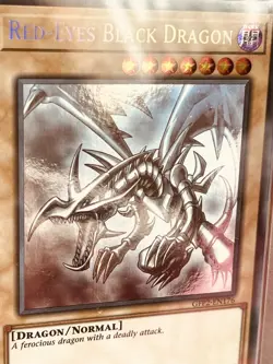 Yu-Gi-Oh Red Eyes Black Dragon, Ghost Rare 1st Edition GFP2-EN176 PSA 8 - Image 2