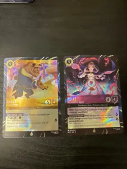 Disneyland Lorcana Exclusive Promos - set of Belle & The Beast Park Promo 2 Card - Image 1