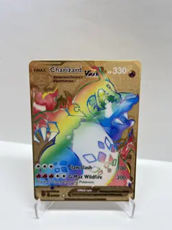 Charizard VMAX HP330 Metal Pokemon Card-Collectible Gift Display！ - Image 1
