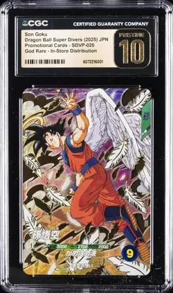 2025 DRAGON BALL SUPER DIVERS - PROMO CARDS #SDVP-020 SON GOKU CGC 10 PRISTINE - Image 1