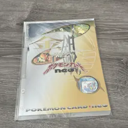 1999 POKEMON NEO GENESIS SERIES 1 BINDER 9 CARD JAPANESE PROMO FILENew Sealed - Image 1