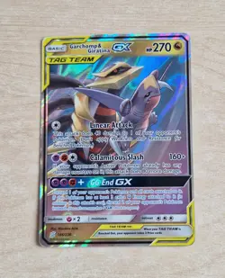 Garchomp & Giratina GX 146/236 MP/HP Pokemon Card 209 Unified Minds Tag Team - Image 1