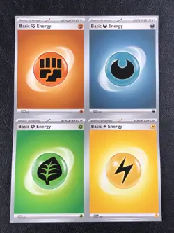 Pokemon TCG - Scarlet & Violet - Uncut Sheet Piece - 4 Card Energy - w/Toploader - Image 1