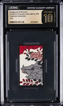 2013 POKEMON PLAYING CARDS JAPANESE EXEGGCUTE & RHYHORN CGC 10 PRISTINE - Image 1