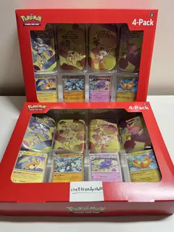 Pokemon 151 S&V - 4 Pack Mini Tins + 4 Promo Cards - SAMS CLUB EXCLUSIVE 2x - Image 1