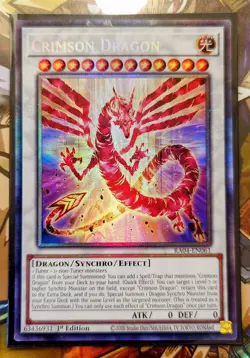 Crimson Dragon (Prismatic Collectors Rare) - RA04-EN061 - Yu-Gi-Oh TCG - Image 1