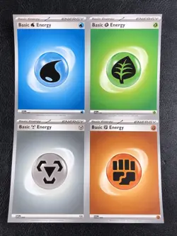 Pokemon TCG - Scarlet & Violet - Uncut Sheet Piece - 4 Card Energy - w/Toploader - Image 1