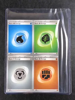 Pokemon TCG - Scarlet & Violet - Uncut Sheet Piece - 4 Card Energy - w/Toploader - Image 3
