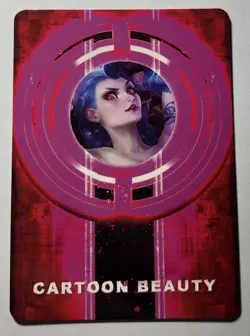 SEXY HEROINE WAIFU Jinx LEAGUE OF LEGENDS ACG PREMIUM HOLOFOIL CARD NM - Image 2