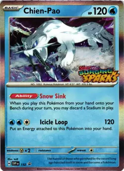 Chien-Pao Holo SV: Scarlet & Violet Promo Cards 152 NM Stamped Promo - Image 1
