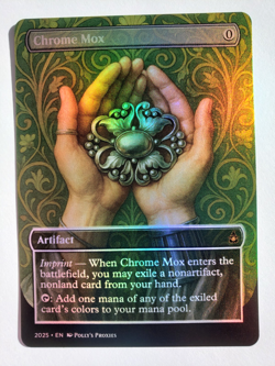 Chrome Mox FOIL Proxy Playtest Card with Custom Art Nouveau Design - Image 1