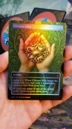 Chrome Mox FOIL Proxy Playtest Card with Custom Art Nouveau Design - Image 2