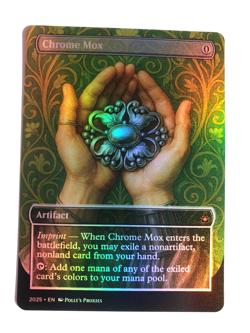 Chrome Mox FOIL Proxy Playtest Card with Custom Art Nouveau Design - Image 3
