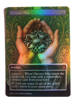 Chrome Mox FOIL Proxy Playtest Card with Custom Art Nouveau Design - Image 4