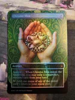 Chrome Mox FOIL Proxy Playtest Card with Custom Art Nouveau Design - Image 5