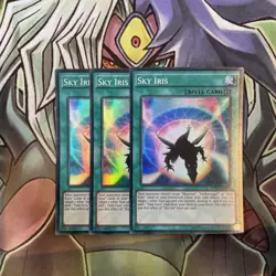 OP03-EN009 Sky Iris Super Rare x3 Excellent Condition Yugioh - Image 1