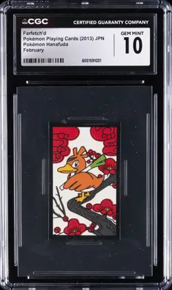 2013 POKEMON PLAYING CARDS FARFETCH'D CGC 10 GEM MINT - Image 1