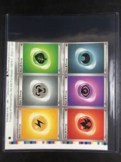 Pokemon TCG - Scarlet & Violet - Uncut Sheet Piece - 6 Card Energy - w/Toploader - Image 3