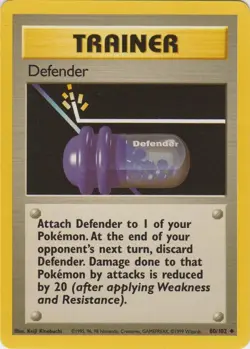 Defender 80/102 Base Set Pokemon Card LP - Image 1