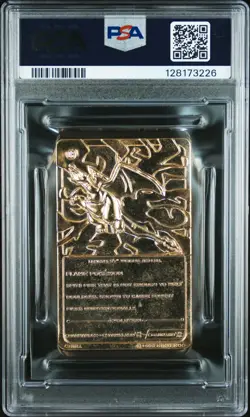 1999 BURGER KING POKEMON GOLD CARDS CHARIZARD PSA 5 - Image 2